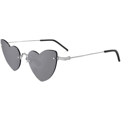 yves saint laurent new wave loulou 254 silver heart sunglasses sunglasses yves saint laurent eyewear 1